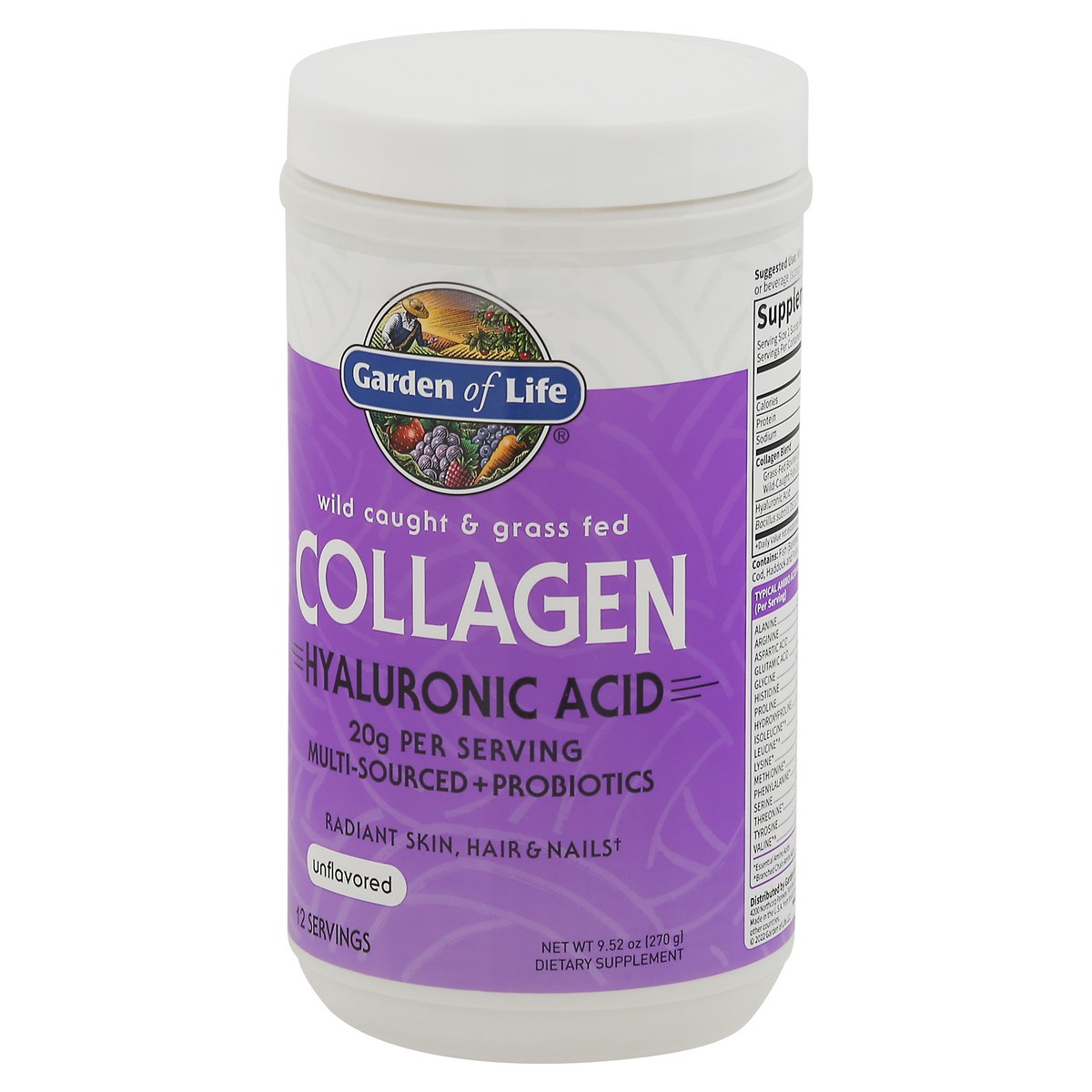 slide 3 of 12, Garden of Life Collagen With Hyaluronic Acid, 1 ct