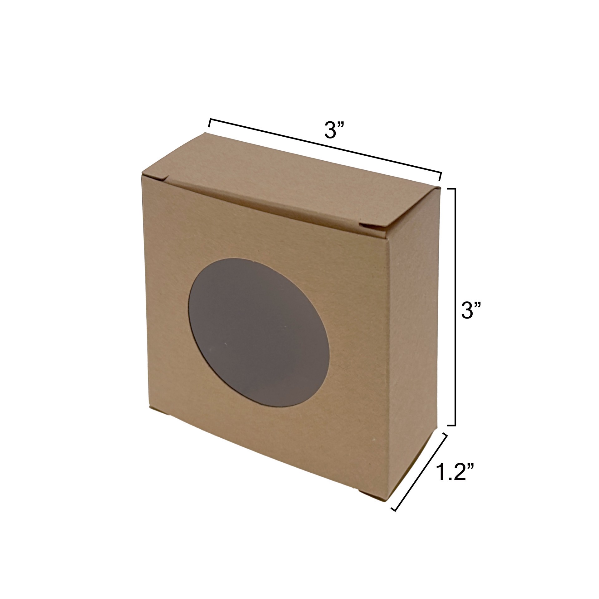 slide 5 of 5, 3" X 3" Square Kraft Boxes, 20ct. By Make Market, 20 ct
