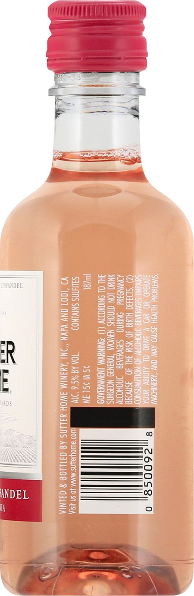 slide 6 of 10, Sutter Home White Zin, 187 ml