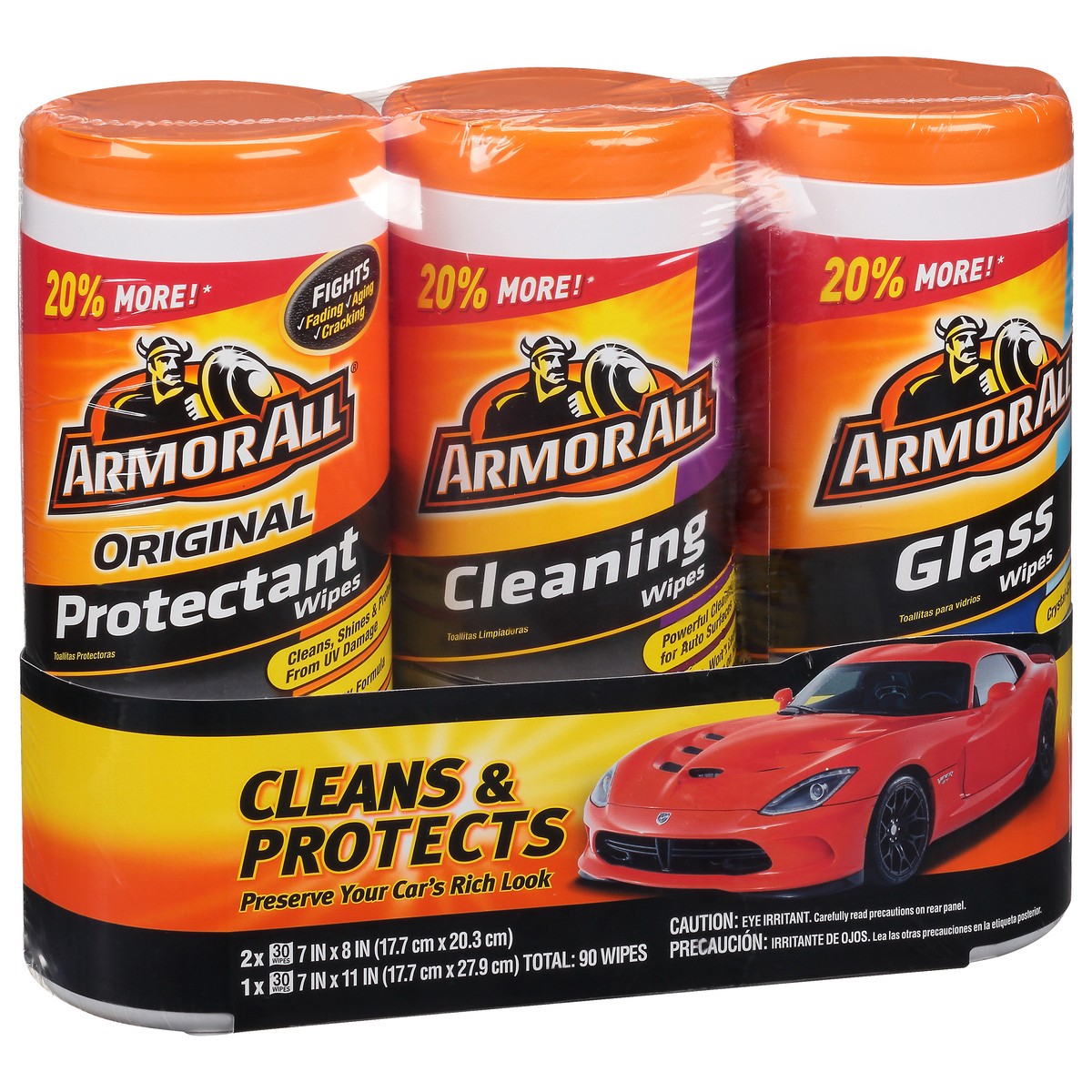 slide 7 of 9, Armor All Cleans & Protects Wipes 3 ea, 3 ct