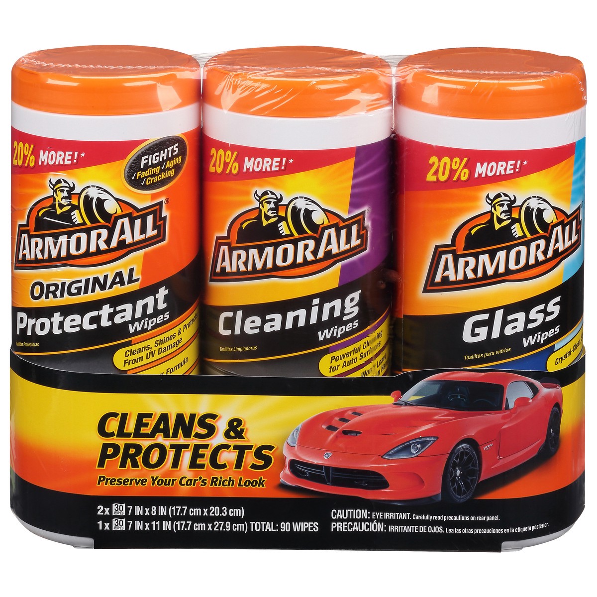 slide 1 of 9, Armor All Cleans & Protects Wipes 3 ea, 3 ct