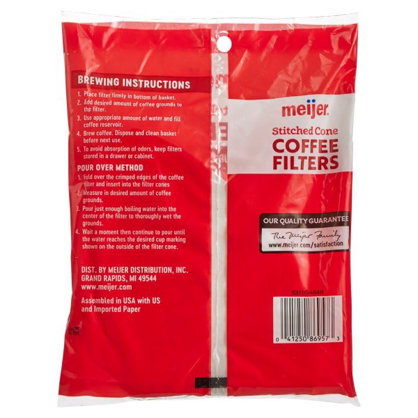 slide 4 of 5, Meijer Coffee Filters #4 Cone - 40 ct, 40 ct