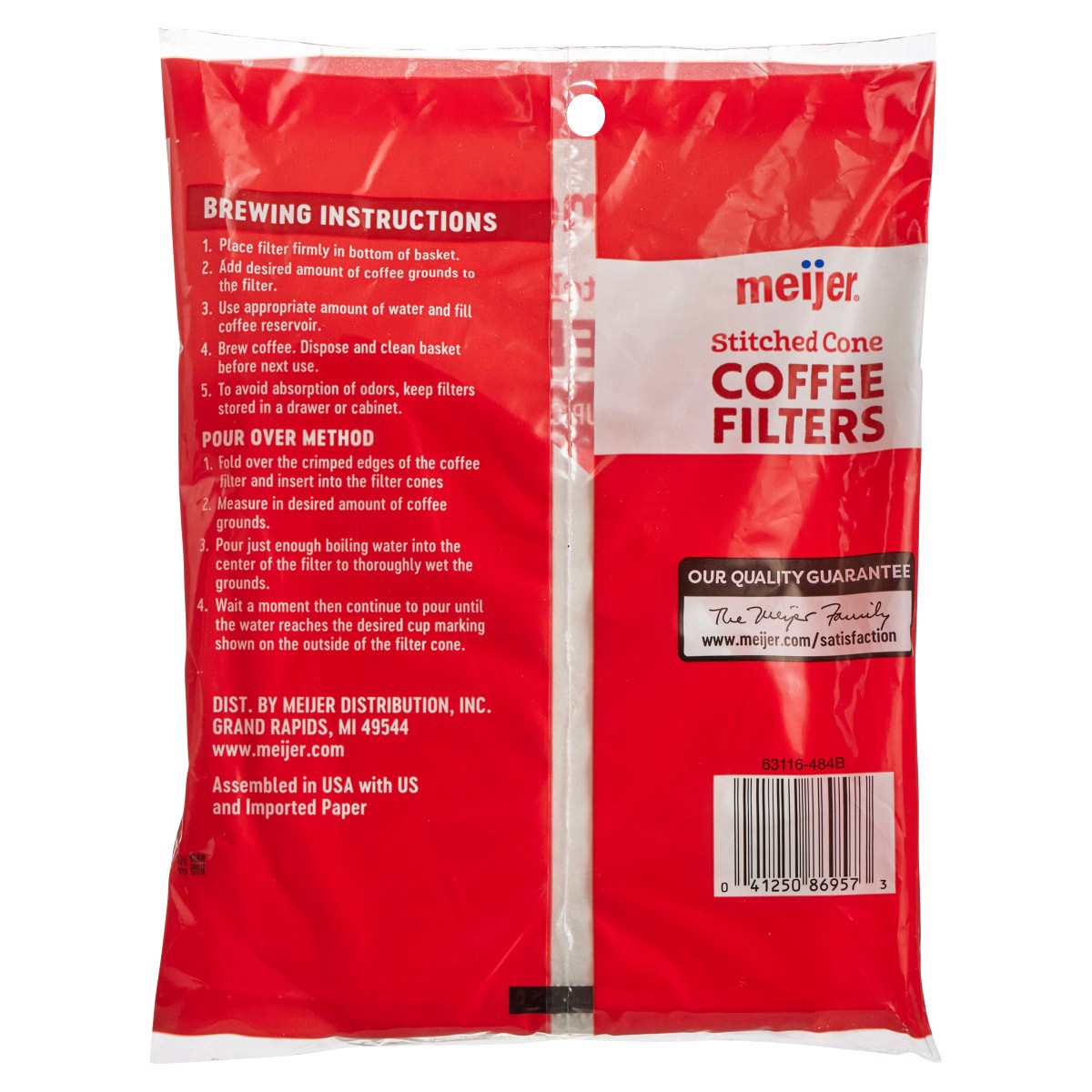 slide 5 of 5, Meijer Coffee Filters #4 Cone - 40 ct, 40 ct
