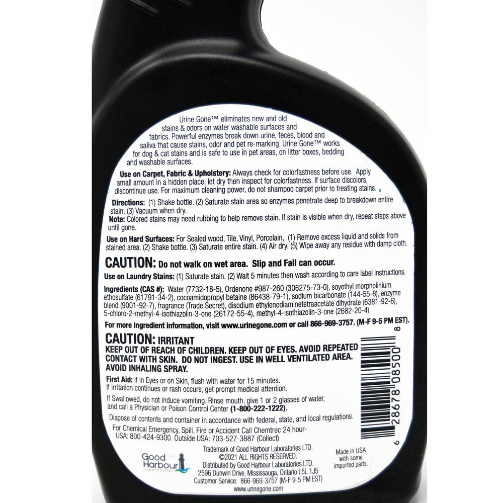 slide 8 of 8, Urine Gone! Stain & Odor Eliminator 24 oz, 24 oz