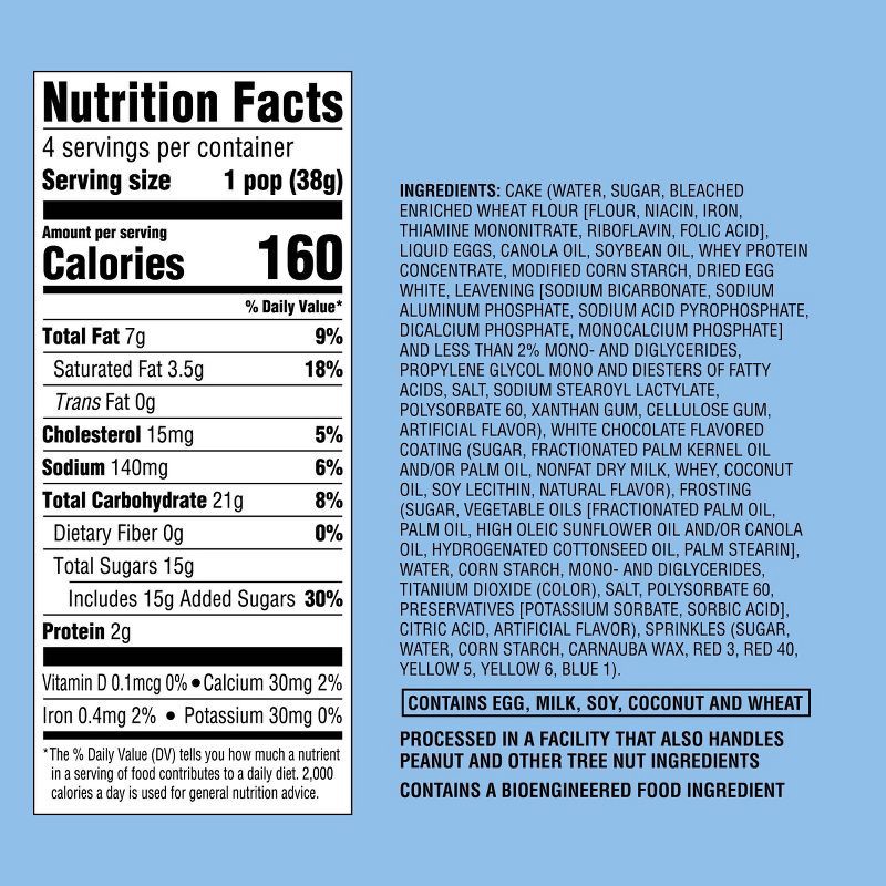 slide 4 of 4, Vanilla Cake Pops - 5.4oz/4ct - Favorite Day™, 5.4 oz, 4 ct