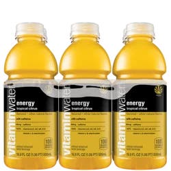 vitaminwater energy, tropical citrus Bottles, 16.9 fl oz, 6 Pack