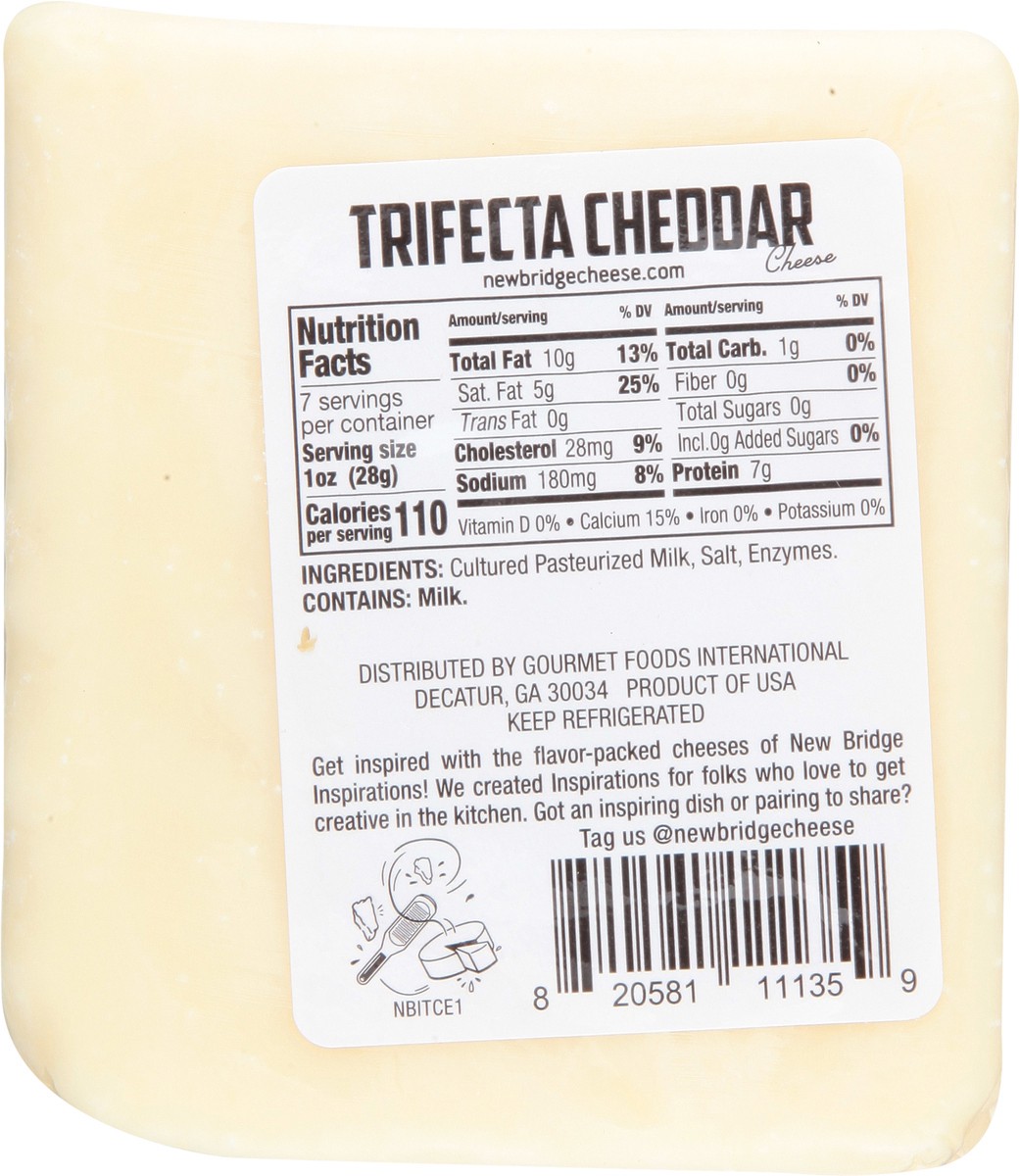 slide 11 of 14, New Bridge Trifecta Cheddar Cheese 7 oz, 7 oz