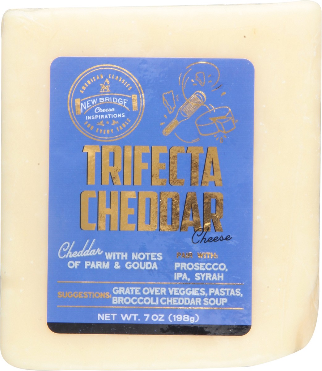 slide 2 of 14, New Bridge Trifecta Cheddar Cheese 7 oz, 7 oz