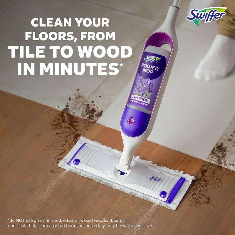 slide 4 of 10, Swiffer Lavender PowerMop Solution - 3ct, 3 ct