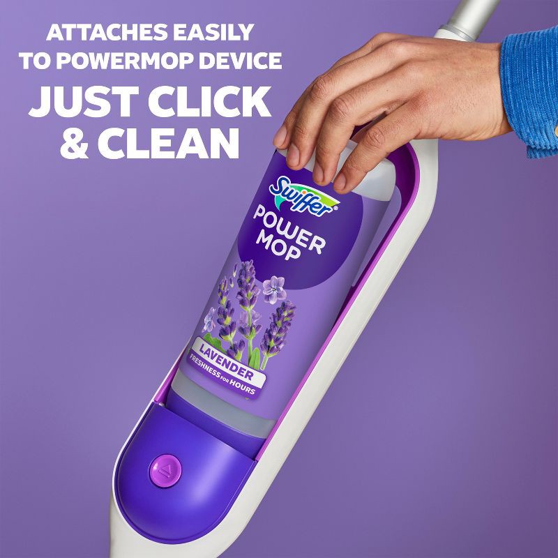 slide 6 of 10, Swiffer Lavender PowerMop Solution - 3ct, 3 ct