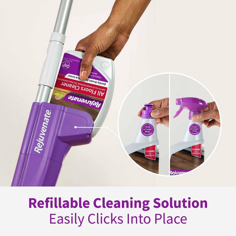 slide 16 of 16, Rejuvenate Click n Clean Multi-Surface Floor Spray Mop System, 1 ct