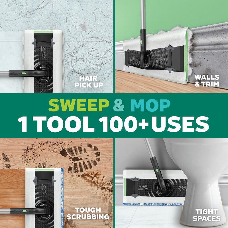 slide 3 of 13, Swiffer Sweep & Mop Deluxe Starter Kit, 1 ct