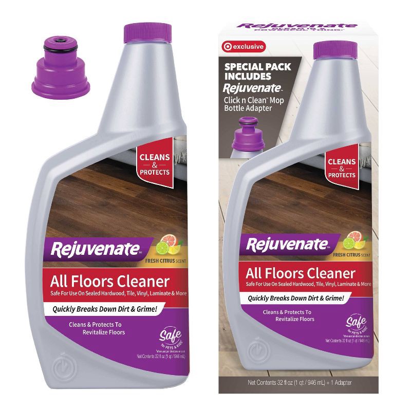 slide 3 of 10, Rejuvenate All Floor Cleaner Refill with Adapter - 32 fl oz, 32 fl oz
