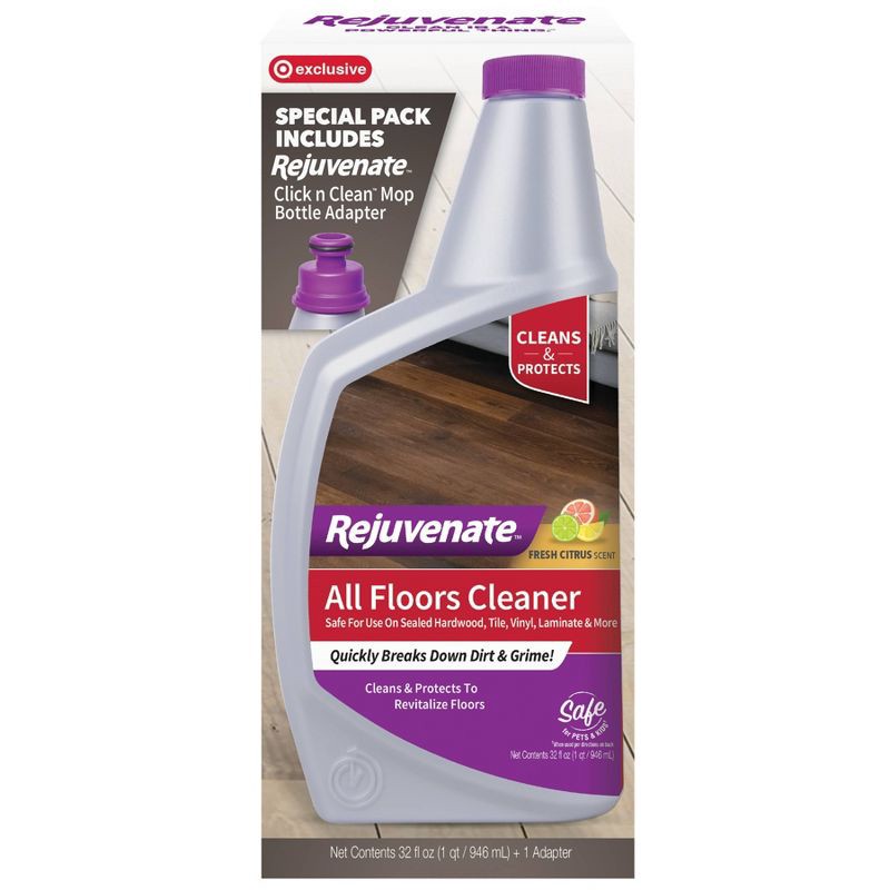 slide 1 of 10, Rejuvenate All Floor Cleaner Refill with Adapter - 32 fl oz, 32 fl oz