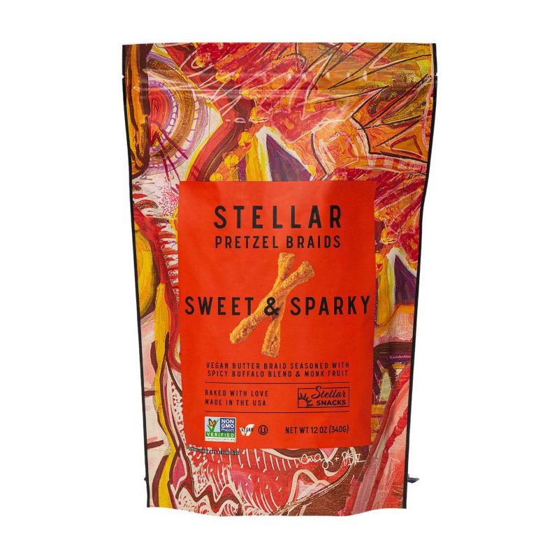 slide 1 of 5, Stellar Snacks Sweet & Sparky Pretzel Braid - 12oz, 12 oz