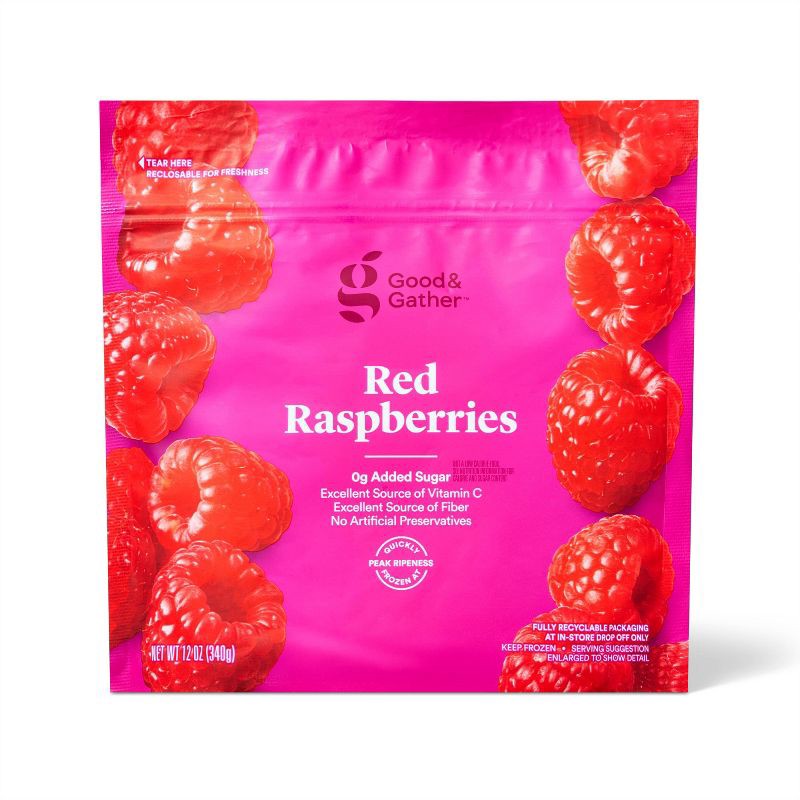 slide 1 of 2, Frozen Red Raspberries - 12oz - Good & Gather™, 12 oz