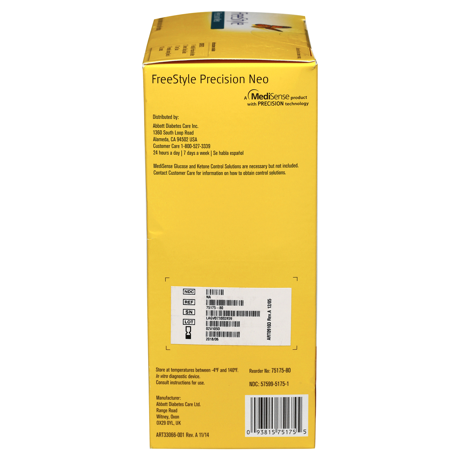 slide 3 of 5, FreeStyle Precision Neo Blood Glucose Monitoring System, 1 ct