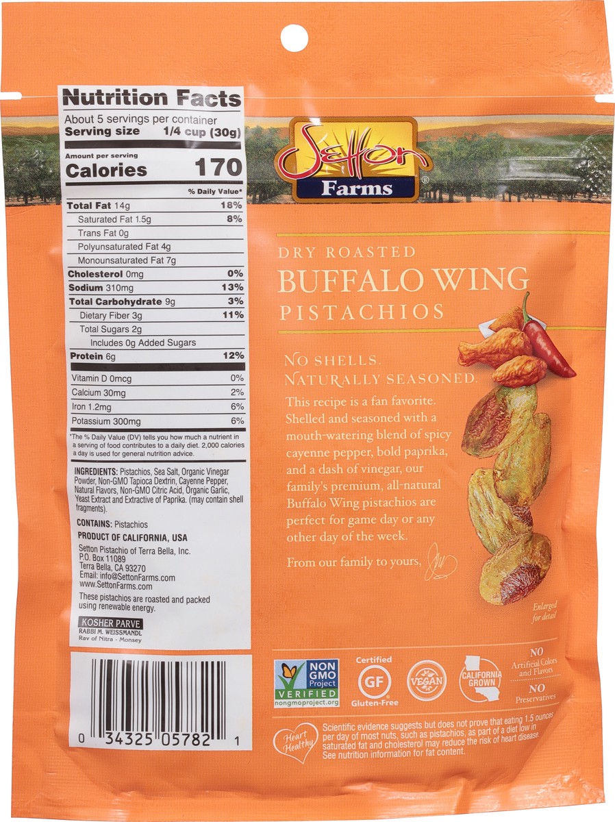 slide 4 of 9, Setton Farms Dry Roasted Buffalo Wing Pistachios, 5 oz