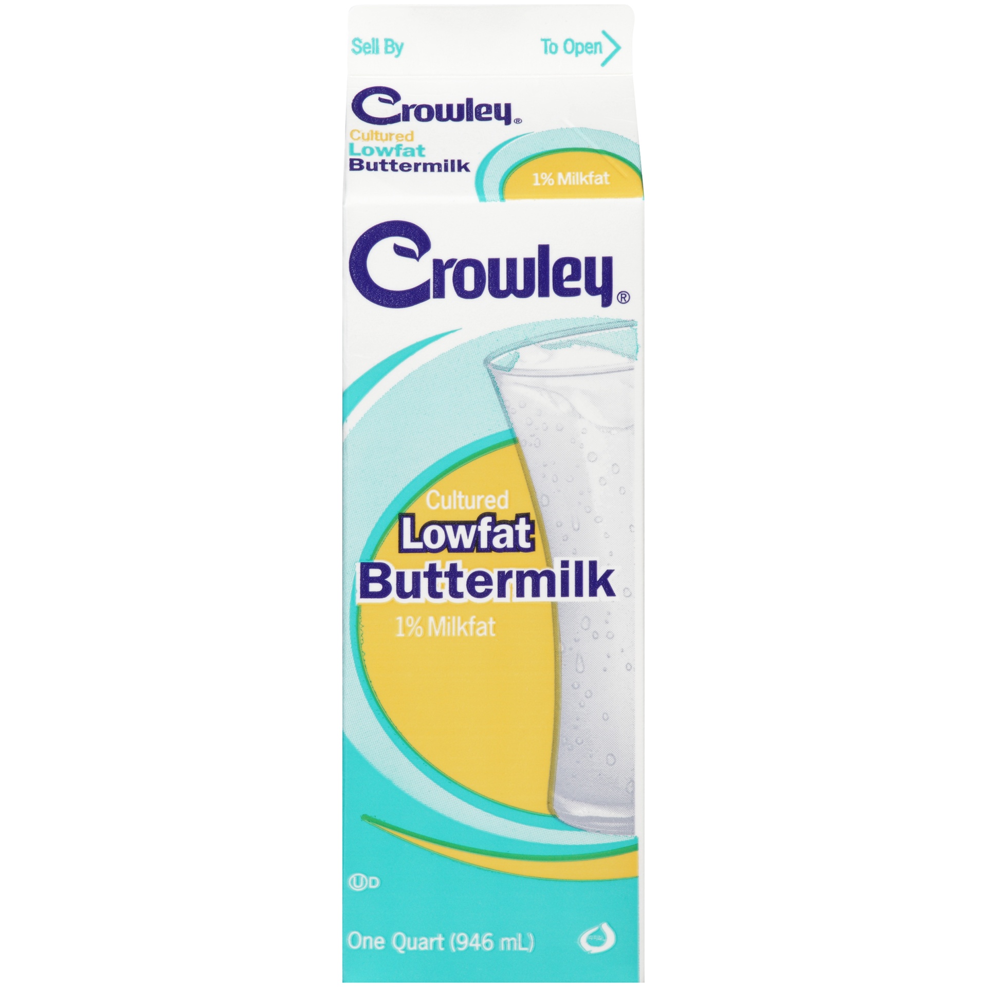 slide 1 of 7, Crowley Cultured Low Fat Buttermilk, 1 qt