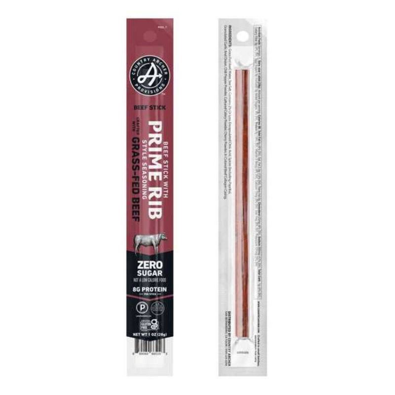 slide 4 of 4, Country Archer Jerky Co. Prime Rib Beef Sticks - 10oz/10ct, 10 ct; 10 oz