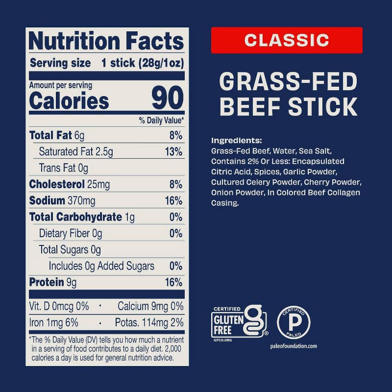 slide 5 of 7, Country Archer Jerky Co. Classic Beef Sticks - 10oz/10ct, 10 ct; 10 oz