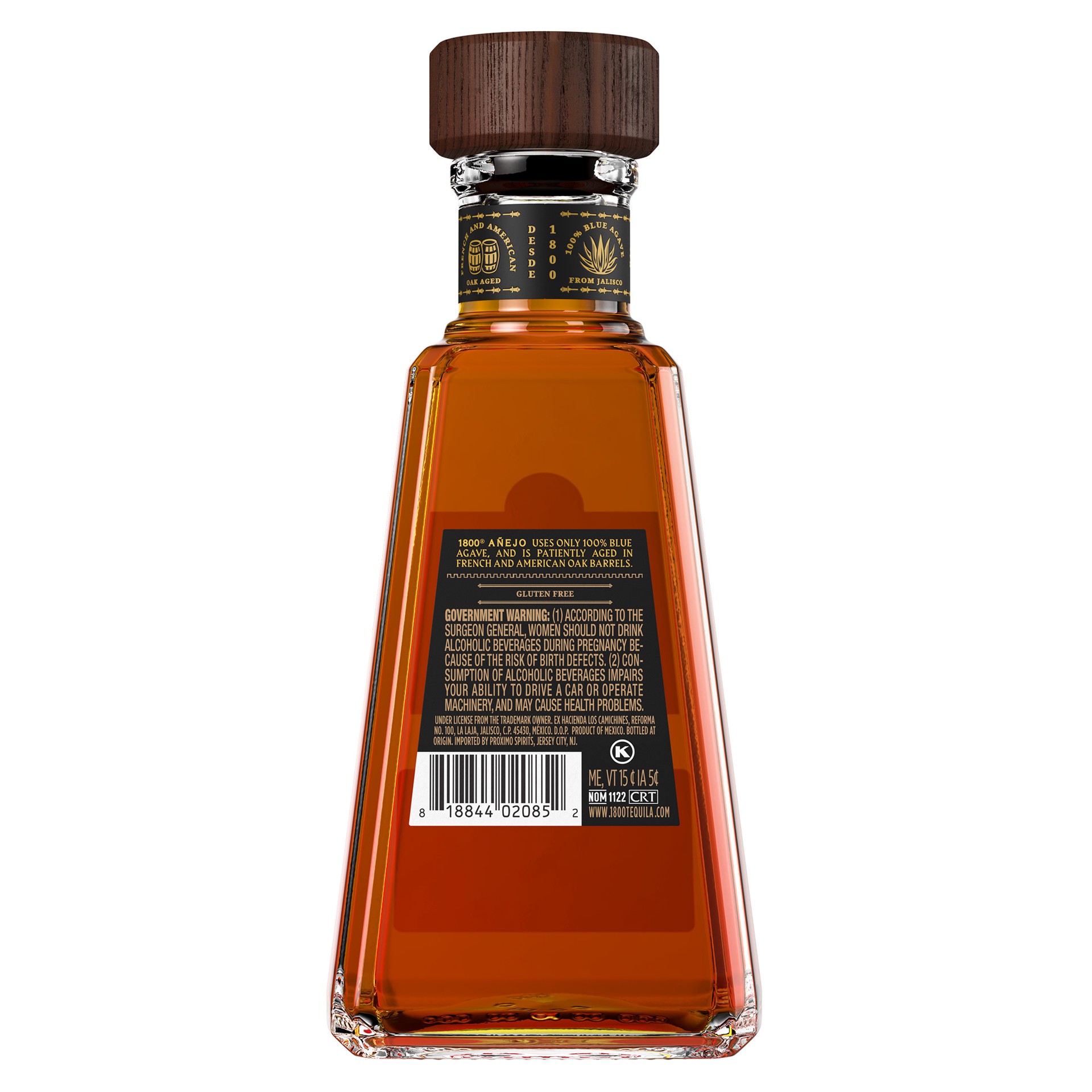slide 6 of 10, 1800 Tequila Añejo 80 Proof (375 ml), 375 ml