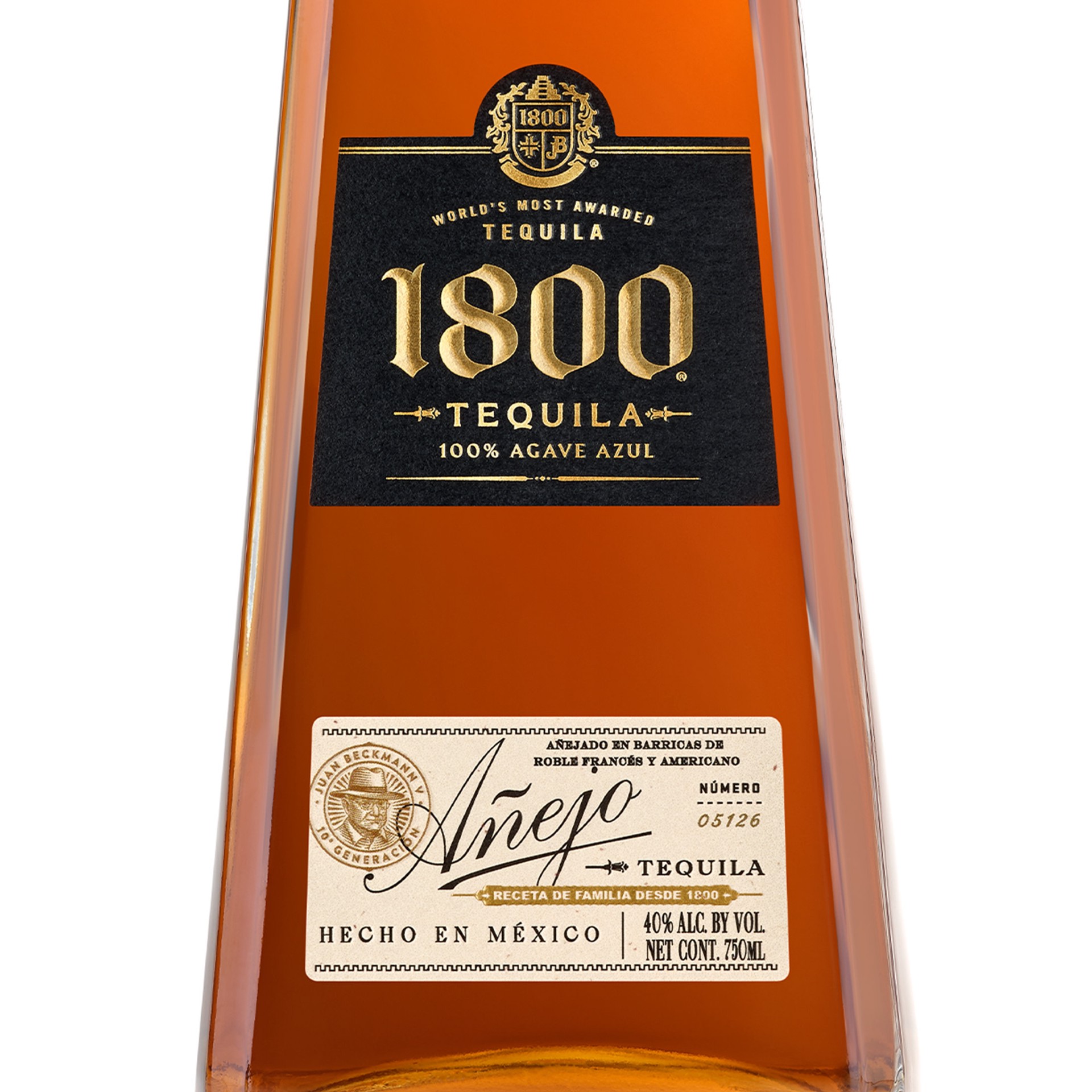 slide 2 of 10, 1800 Tequila Añejo 80 Proof (375 ml), 375 ml