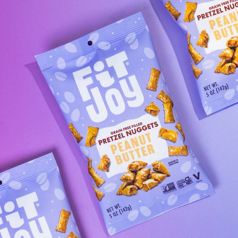slide 5 of 5, FitJoy Grain Free Pretzel Peanut Butter Nuggets - 5oz, 5 oz