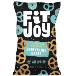FitJoy Grain Free Everything Seasoned Pretzel Twists - 4.5oz