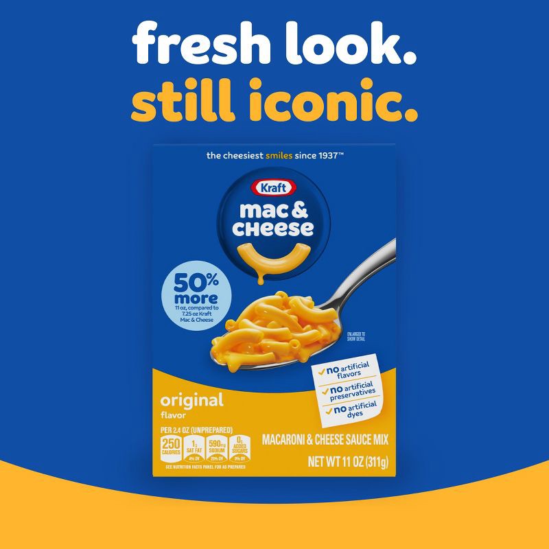 slide 3 of 9, Kraft Original Flavor Mac and Cheese Dinner - 11oz, 11 oz