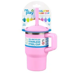 Re-Play 10oz Recycled Stainless Steel Mini Tumbler for Toddlers - Pink