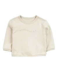 Carters Baby Glitter Fleece Sweatshirt Cream 9M