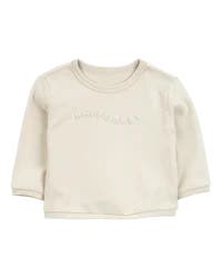Carters Baby Glitter Fleece Sweatshirt Cream 9M