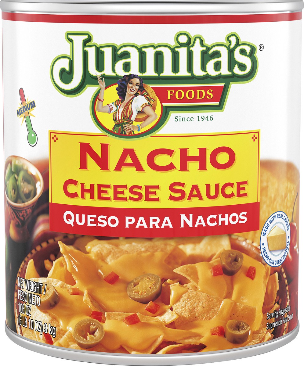 slide 3 of 4, Juanita's Nacho Medium Cheese Sauce 106 oz, 106 oz