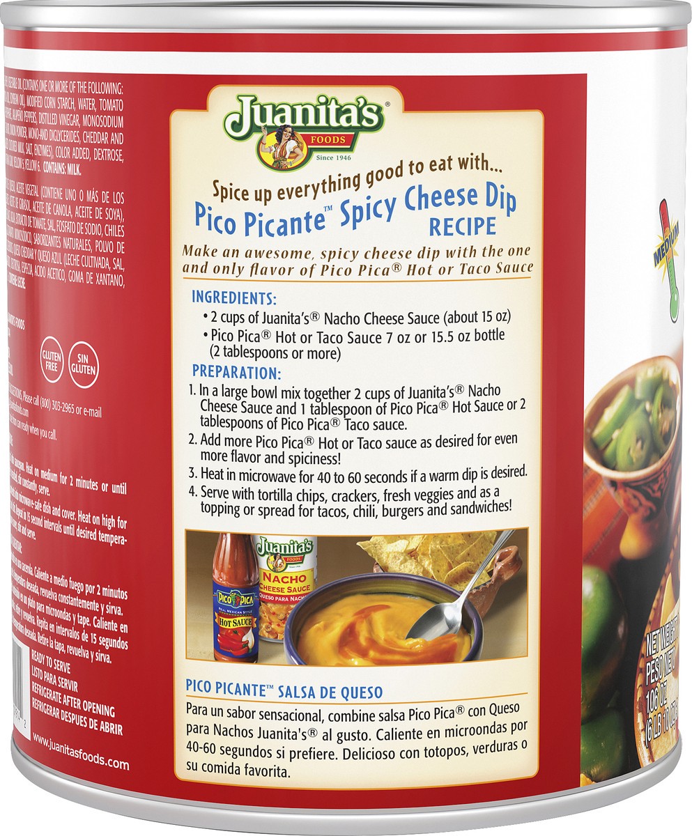 slide 4 of 4, Juanita's Nacho Medium Cheese Sauce 106 oz, 106 oz