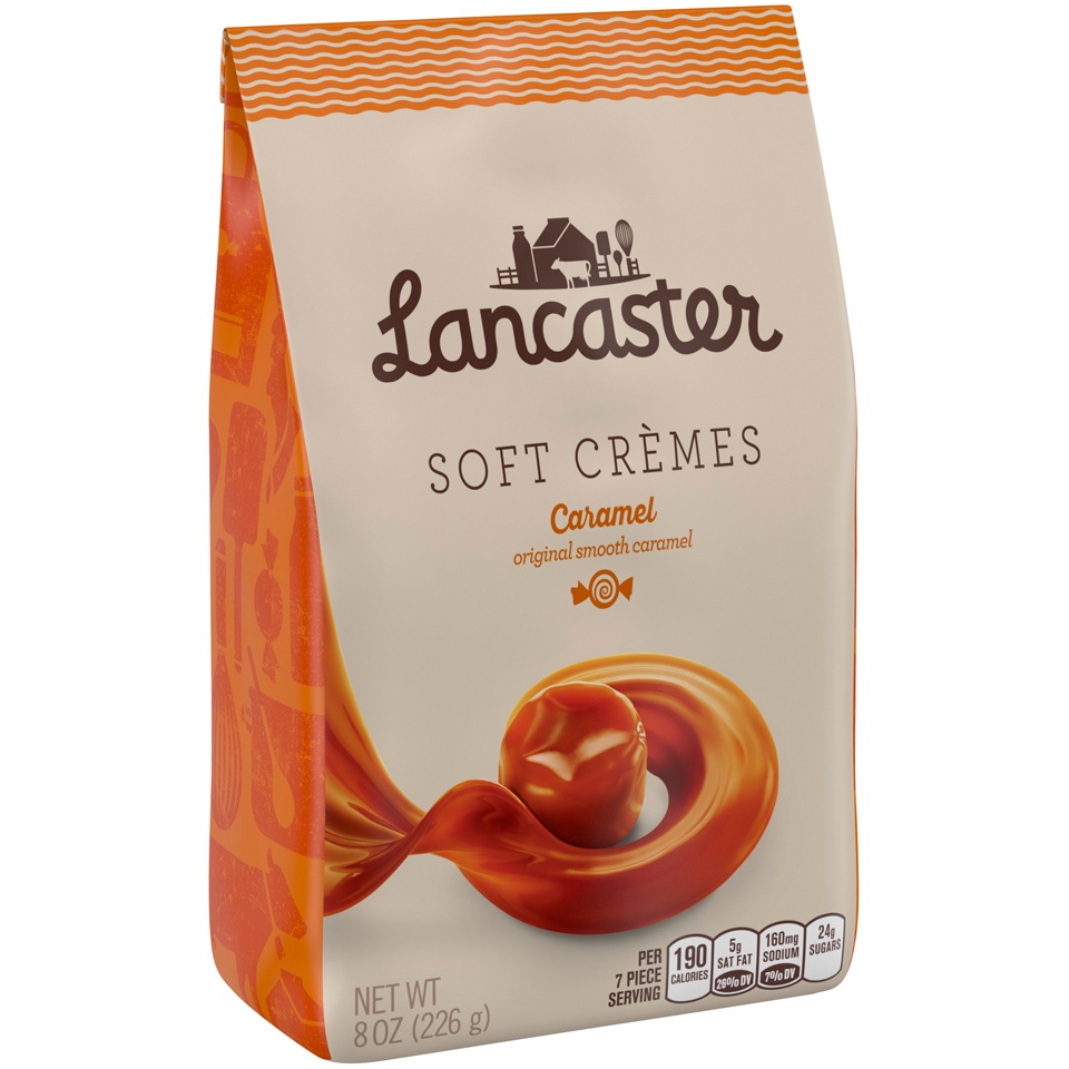 slide 1 of 4, Lancaster Soft Cremes Caramel Candy, 8 oz