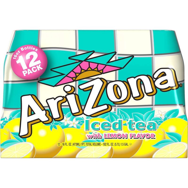 slide 2 of 5, AriZona Iced Tea with Lemon Flavor - 12pk/16 fl oz Bottles, 12 ct; 16 fl oz