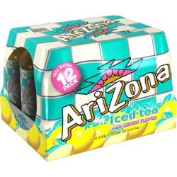 AriZona Iced Tea with Lemon Flavor - 12pk/16 fl oz Bottles