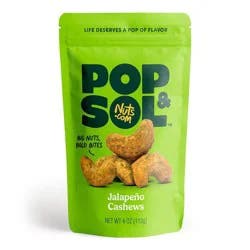 Pop & Sol by Nuts.com Jalapeno Cashews - 4oz