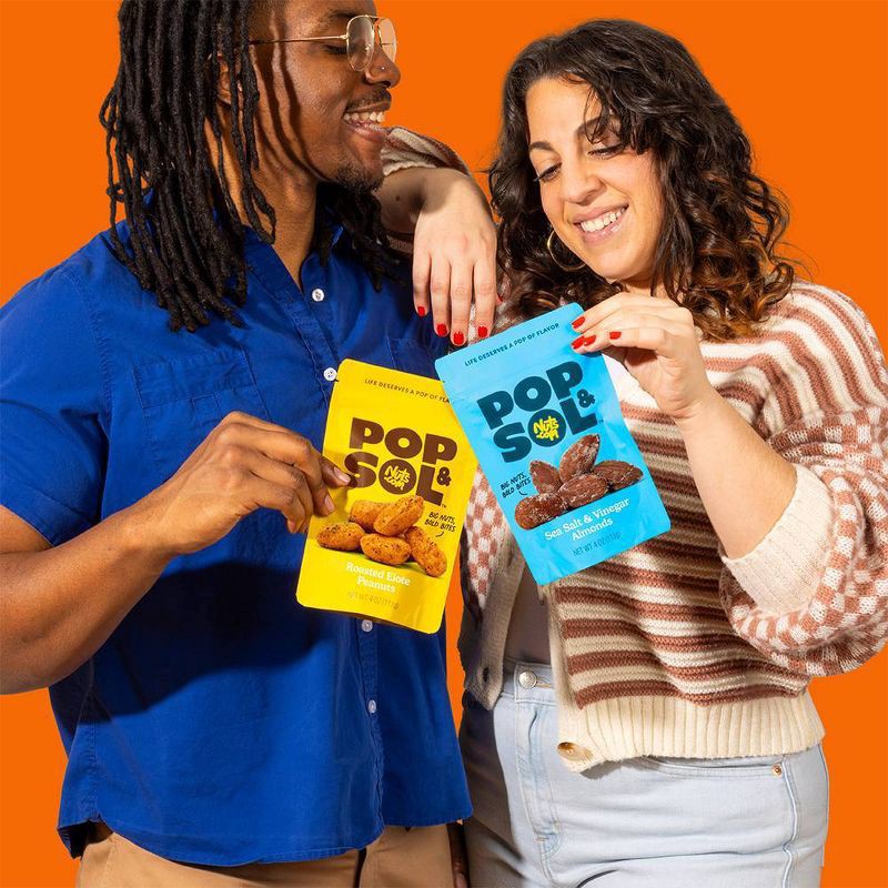 slide 5 of 5, Pop & Sol by Nuts.com Sea Salt & Vinegar Almonds - 5oz, 5 oz