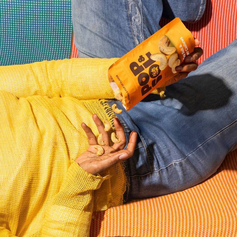 slide 3 of 5, Pop & Sol by Nuts.com Sea Salt & Pepper Cashews - 4oz, 4 oz