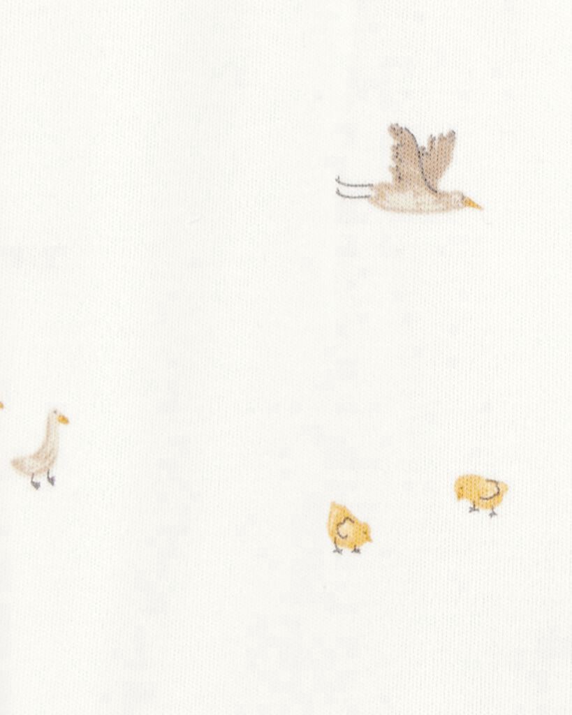 slide 2 of 2, Carter's Baby Mini Bird Print 2-Way Zip Cotton Sleep & Play Pajamas Multi 6M, 1 ct