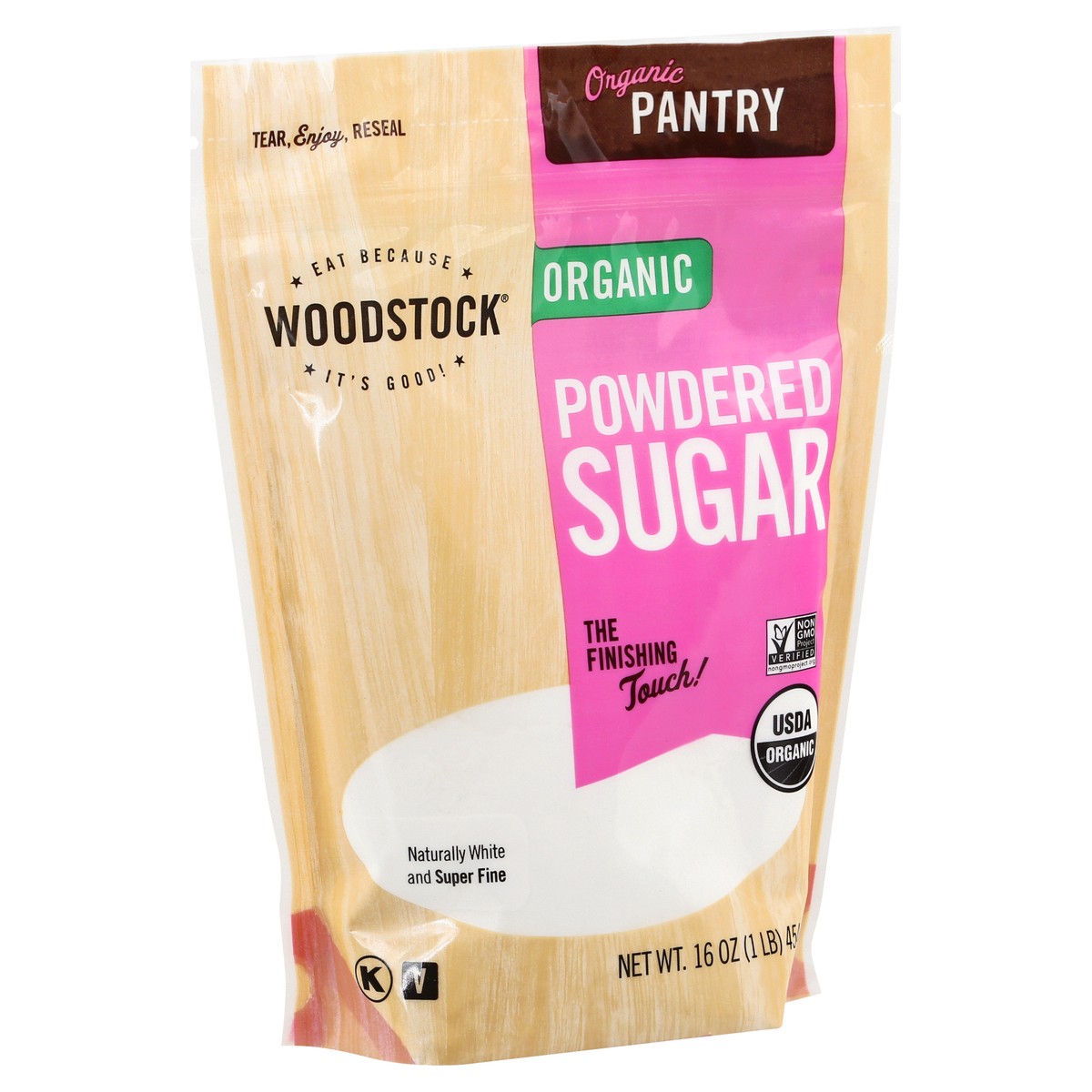 slide 2 of 9, Woodstock Organic Powdered Sugar 16 oz, 16 oz