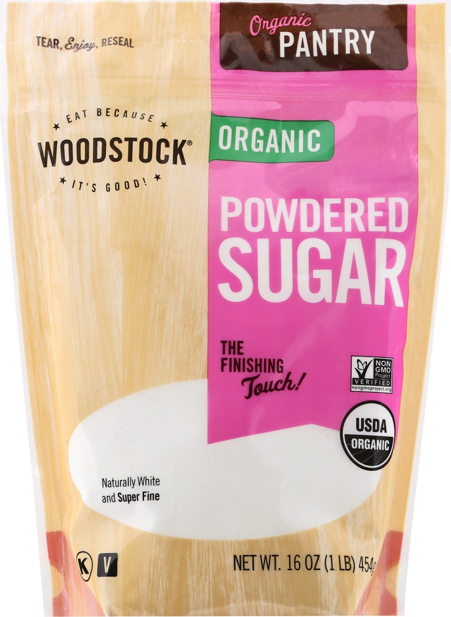 slide 5 of 9, Woodstock Organic Powdered Sugar 16 oz, 16 oz