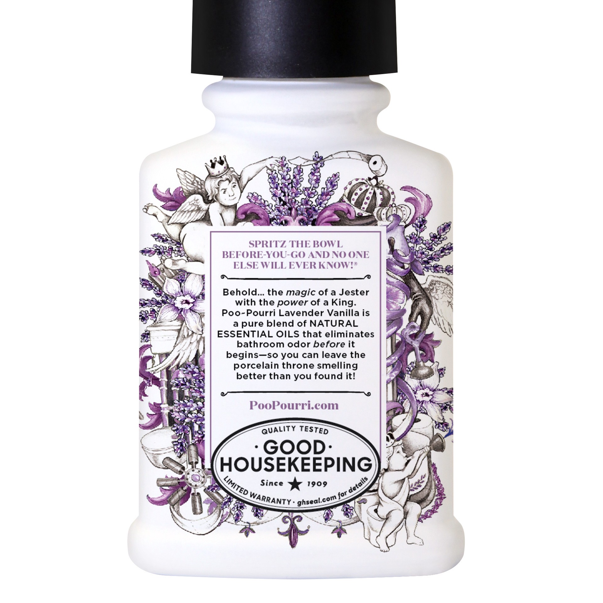 slide 3 of 5, Poo-Pourri Before-You-Go Lavender Vanilla Toilet Spray 2 fl oz, 2 fl oz