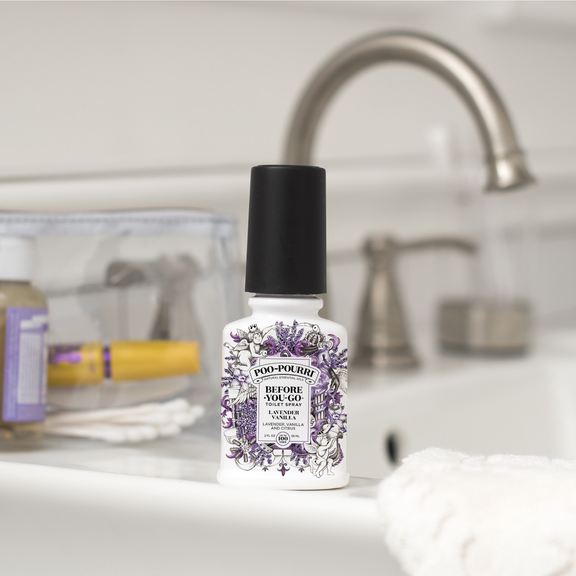 slide 5 of 5, Poo-Pourri Before-You-Go Lavender Vanilla Toilet Spray 2 fl oz, 2 fl oz