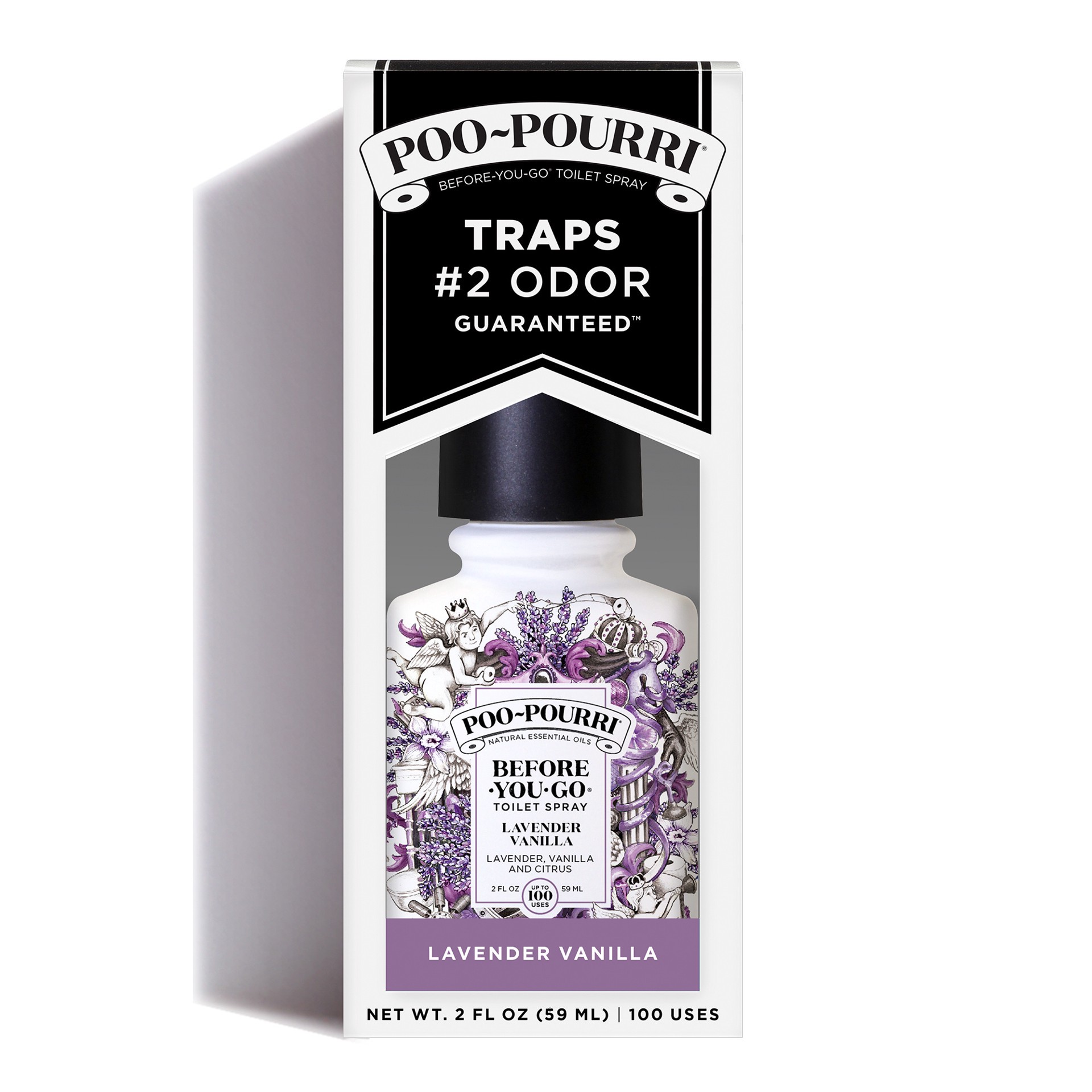 slide 4 of 5, Poo-Pourri Before-You-Go Lavender Vanilla Toilet Spray 2 fl oz, 2 fl oz