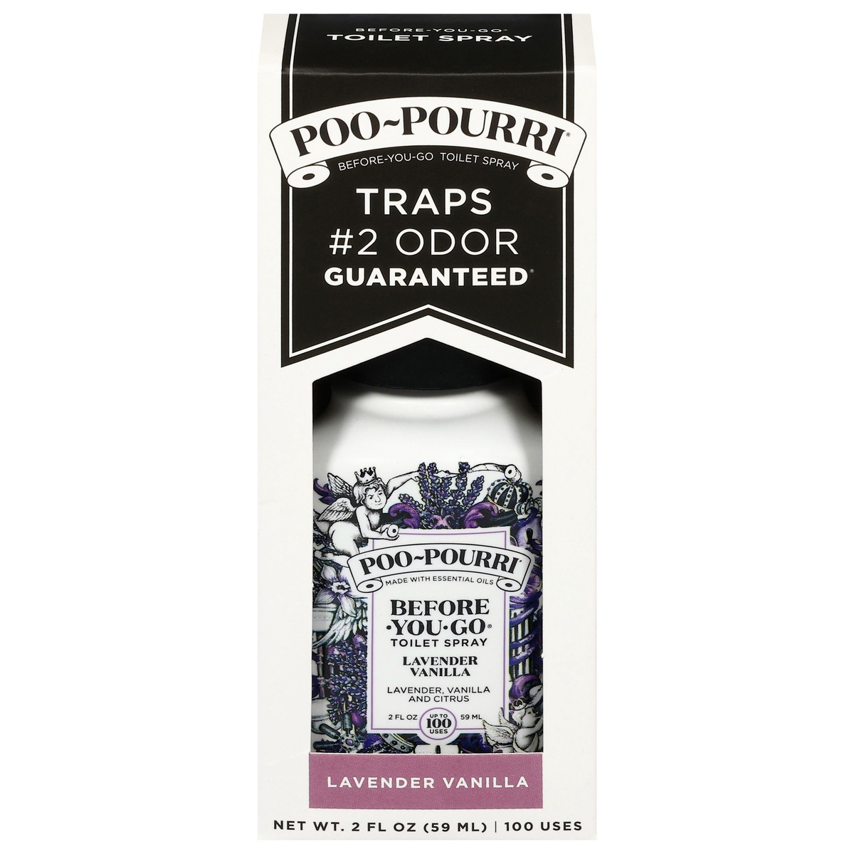 slide 1 of 5, Poo-Pourri Before-You-Go Lavender Vanilla Toilet Spray 2 fl oz, 2 oz