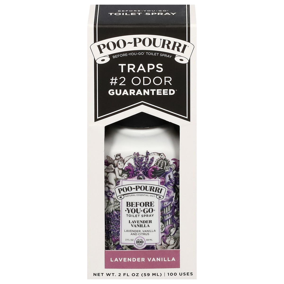 slide 1 of 5, Poo-Pourri Before-You-Go Lavender Vanilla Toilet Spray 2 fl oz, 2 fl oz