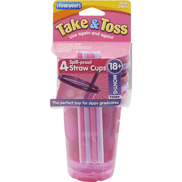 slide 1 of 1, The First Years Take & Toss Hard Spout Sippy Cups, 4 ct